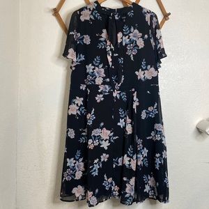 Torrid Black Floral Dress size 18